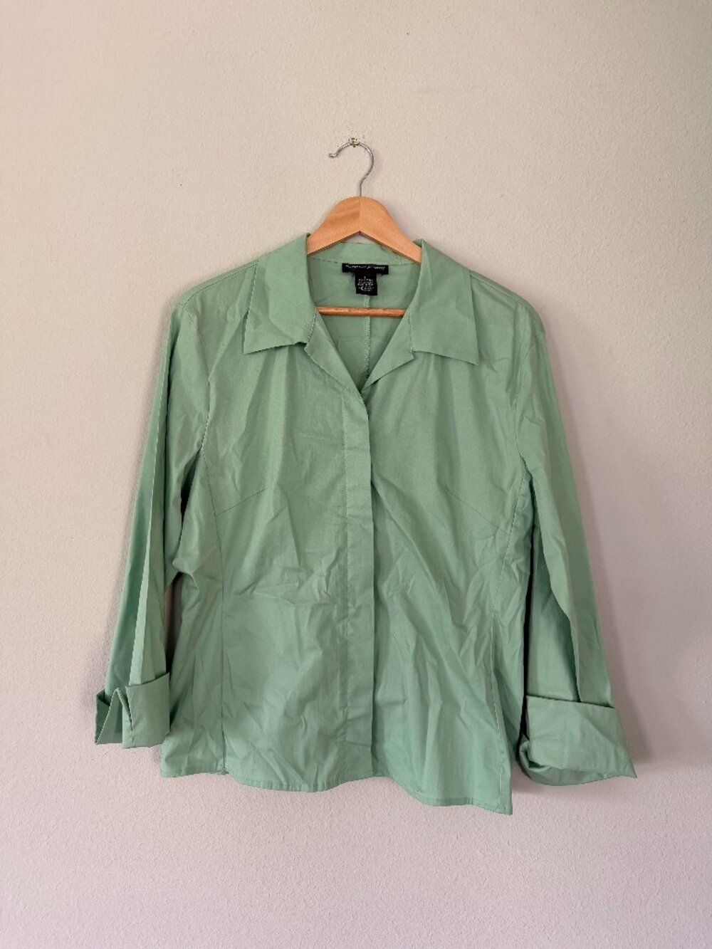 Spenser Jeremy Vintage 90s light green Button Down